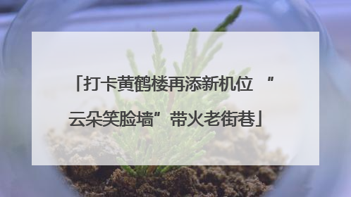 打卡黄鹤楼再添新机位 “云朵笑脸墙”带火老街巷