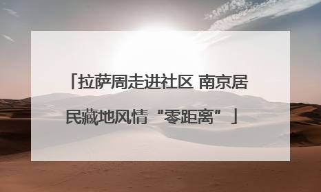 拉萨周走进社区 南京居民藏地风情“零距离”