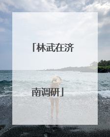 林武在济南调研