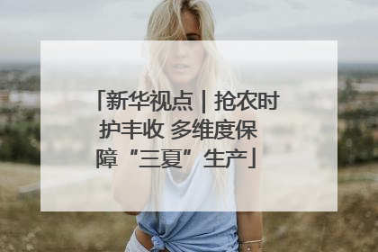 新华视点｜抢农时 护丰收 多维度保障“三夏”生产