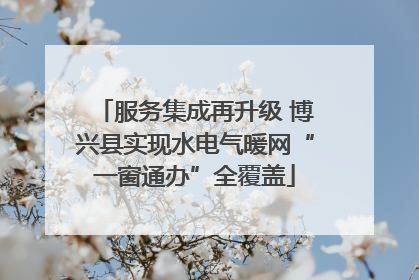 服务集成再升级 博兴县实现水电气暖网“一窗通办”全覆盖