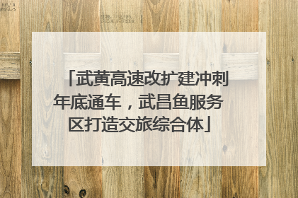 武黄高速改扩建冲刺年底通车，武昌鱼服务区打造交旅综合体