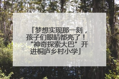 梦想实现那一刻，孩子们眼睛都亮了！“神奇探索大巴”开进桐庐乡村小学