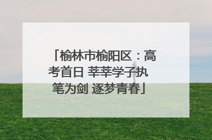 榆林市榆阳区：高考首日 莘莘学子执笔为剑 逐梦青春