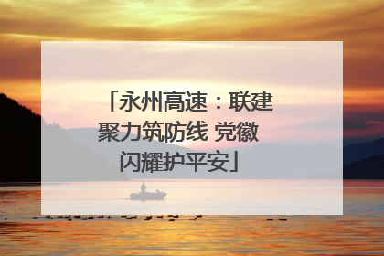 永州高速：联建聚力筑防线 党徽闪耀护平安