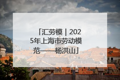 汇劳模｜2025年上海市劳动模范——杨洪山