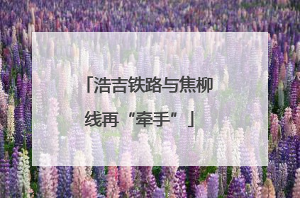 浩吉铁路与焦柳线再“牵手”