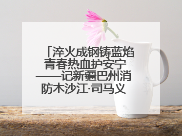 淬火成钢铸蓝焰 青春热血护安宁——记新疆巴州消防木沙江·司马义的逆行人生