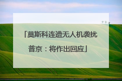 莫斯科连遭无人机袭扰 普京：将作出回应