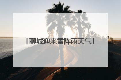 聊城迎来雷阵雨天气
