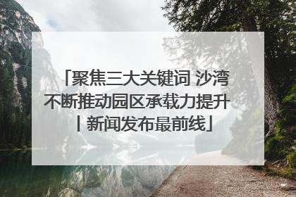 聚焦三大关键词 沙湾不断推动园区承载力提升丨新闻发布最前线
