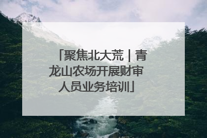 聚焦北大荒｜青龙山农场开展财审人员业务培训