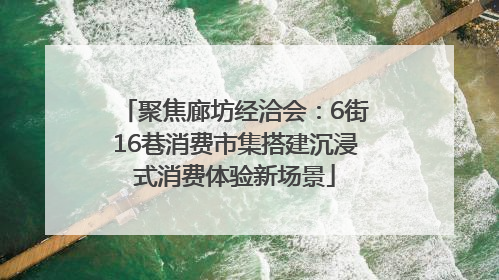 聚焦廊坊经洽会：6街16巷消费市集搭建沉浸式消费体验新场景