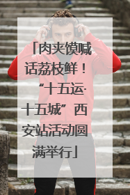 肉夹馍喊话荔枝鲜！“十五运·十五城”西安站活动圆满举行