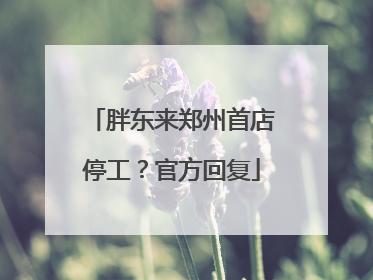 胖东来郑州首店停工？官方回复