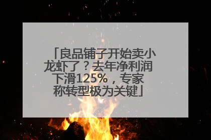 良品铺子开始卖小龙虾了？去年净利润下滑125%，专家称转型极为关键
