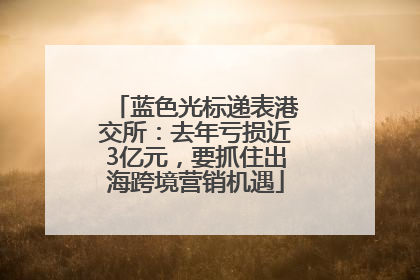 蓝色光标递表港交所：去年亏损近3亿元，要抓住出海跨境营销机遇