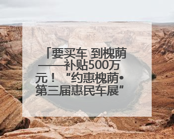 要买车 到槐荫——补贴500万元！“约惠槐荫•第三届惠民车展”6月14日开幕