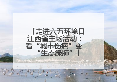 走进六五环境日江西省主场活动：看“城市伤疤”变“生态绿肺”