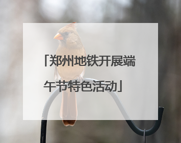 郑州地铁开展端午节特色活动