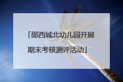 郧西城北幼儿园开展期末考核测评活动