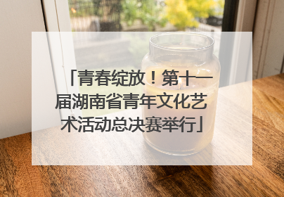 青春绽放！第十一届湖南省青年文化艺术活动总决赛举行