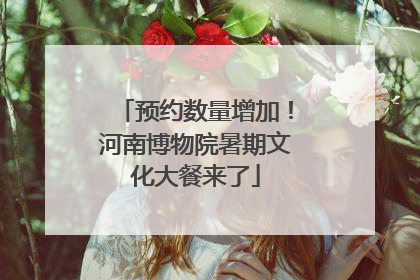 预约数量增加！河南博物院暑期文化大餐来了