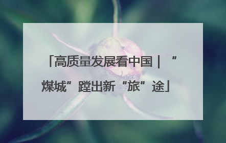 高质量发展看中国｜“煤城”蹚出新“旅”途