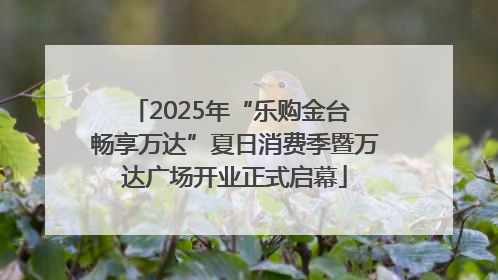 2025年“乐购金台 畅享万达”夏日消费季暨万达广场开业正式启幕