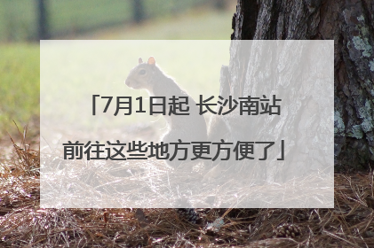 7月1日起 长沙南站前往这些地方更方便了
