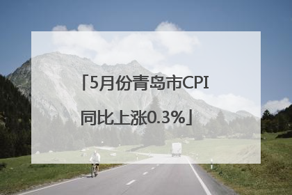 5月份青岛市CPI同比上涨0.3%